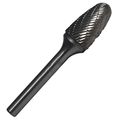 Drill America 3/4"x1" Tree Radius End Carbide Burr 1/4 Shank DULSF7